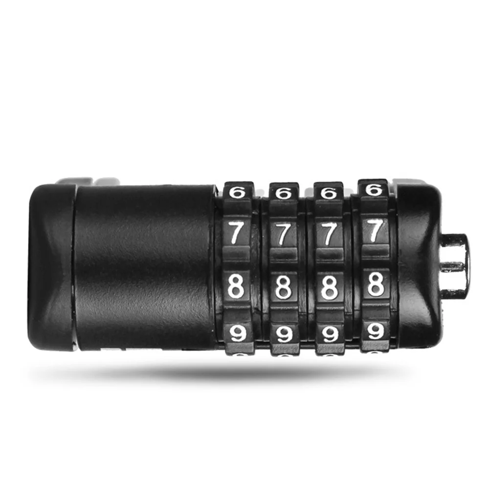 Anti-Theft Security Lock 4 Digit Combination Password Folding Bike Lock Lightweight 300G Creative Foldable Design