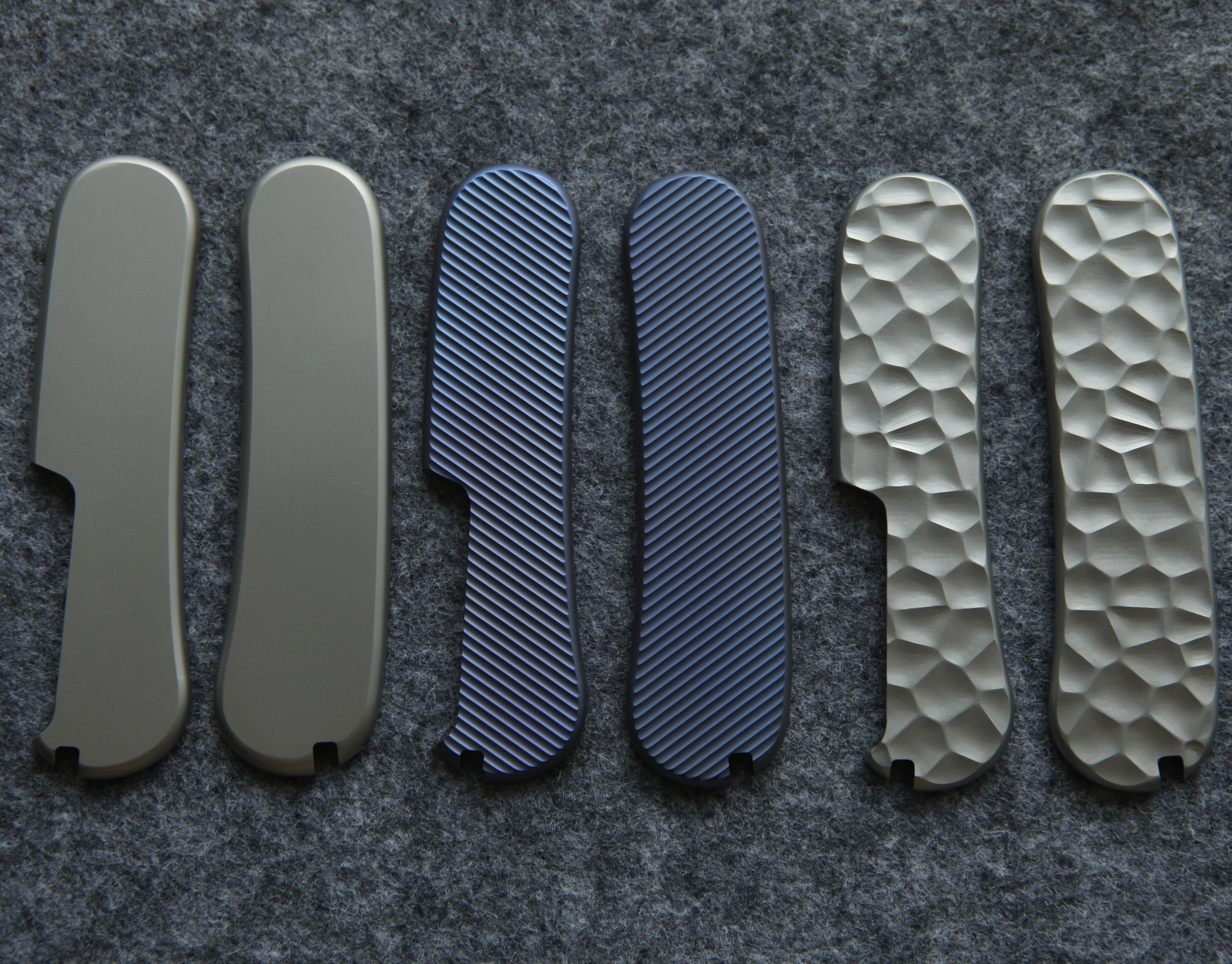 1 Pair 4Types Titanium Handle Patches Scales for 85MM Victorinox  Swiss Army Knives with Toothpick Tweezers slot