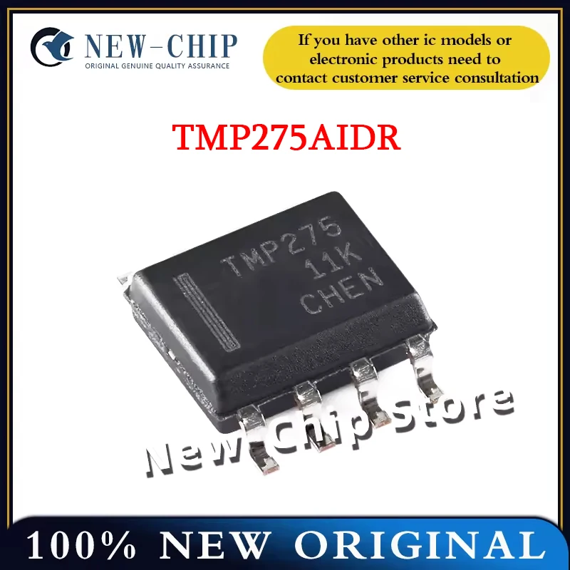 5PCS-100PCS/LOT TMP275AIDR  Screen printing  TMP27  SOP-8 digital temperature sensor chip  New original