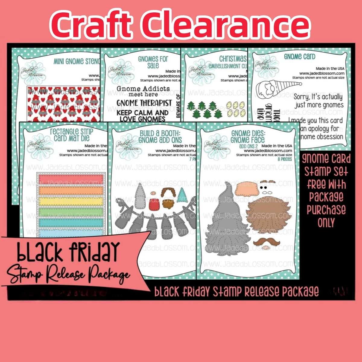 Craft Clearance Gnome Card Stamp Set 2025 New Metal Cutting Dies Clear Stamps Stencil Decorating Scrapbook Diy Paper Card Album