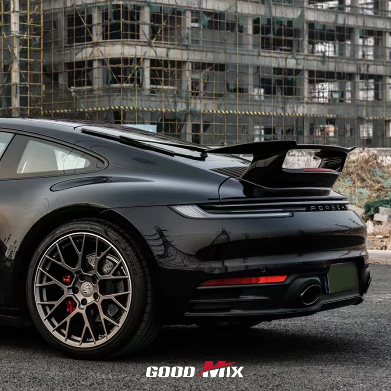 جناح سبويلر خلفي من ألياف الكربون الجافة طراز 2025 SD حصريًا لبورشه 911 992 كاريرا 4 S 4S