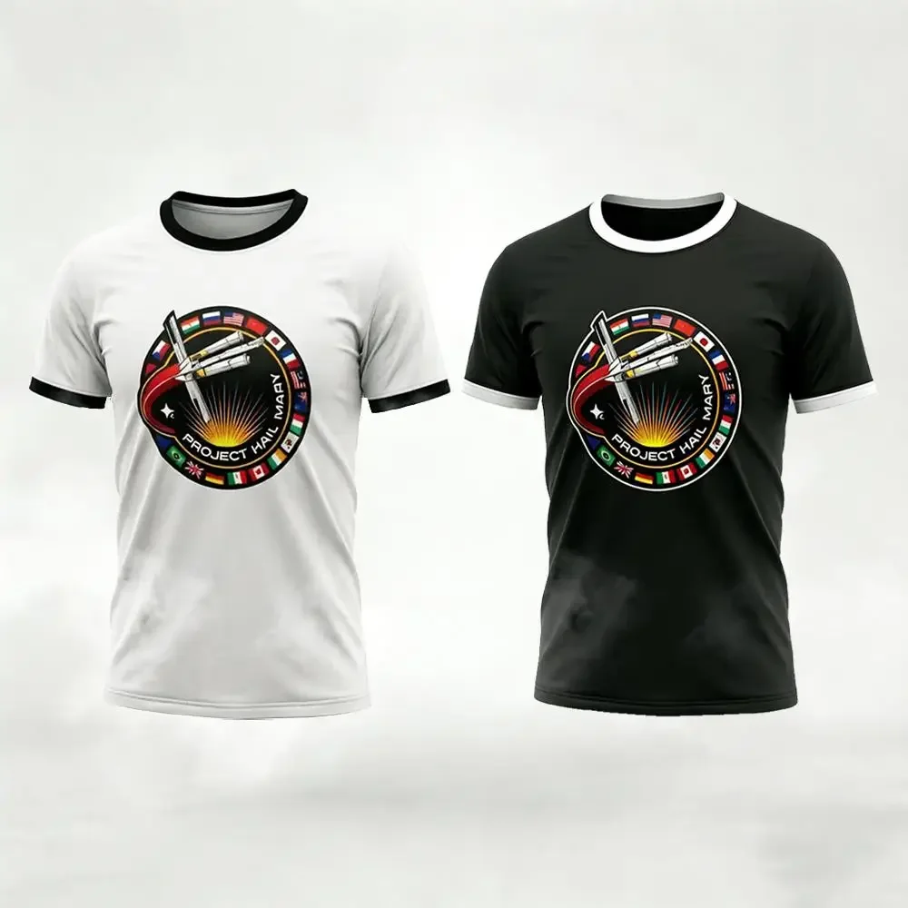 2026 New Project Hail Mary Theme T-Shirt Sci Fi Novel Fan Retro Space Graphic Tee Men Women Summer Street Style Crew Neck Top