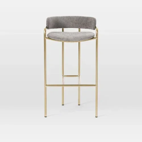 Chaises de Bar Nordiques en Fer Forgé, Meubles de Cuisine Modernes et Minimalistes, Tabouret Haut Créatif avec Accoudoir à 73 Dossiers