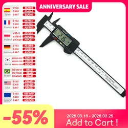 ALLSOME Digital Caliper Electronic Vernier Caliper Calliper Micrometer Digital Ruler Measuring Tool 150mm 0.1mm