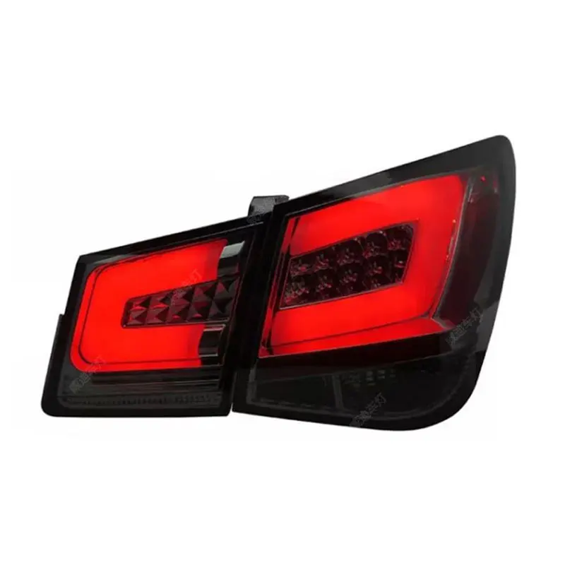 LED Car Taillight Year For Cruze 2009-2014 Modified Rear Lamp Black Light Guide Refit Tail Lamp Automobile Assembly