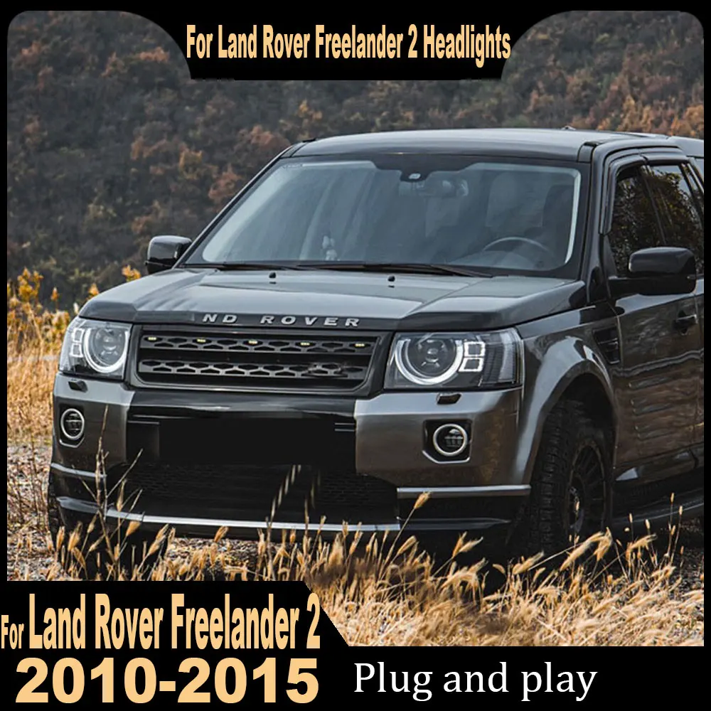 For Land Rover Freelander 2 2010 2011 2012 2013 2014 2015 Headlights Assembly LED DRL Dynamic Front Signal Lamp Auto Accessories