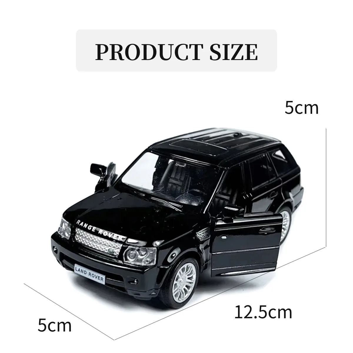 1:36 Land Rover Range Rover Sport Metal Diecast Car Model Repilca Scale Miniature Vehicle Hobby Kid Toy for Boy Xmas Gift