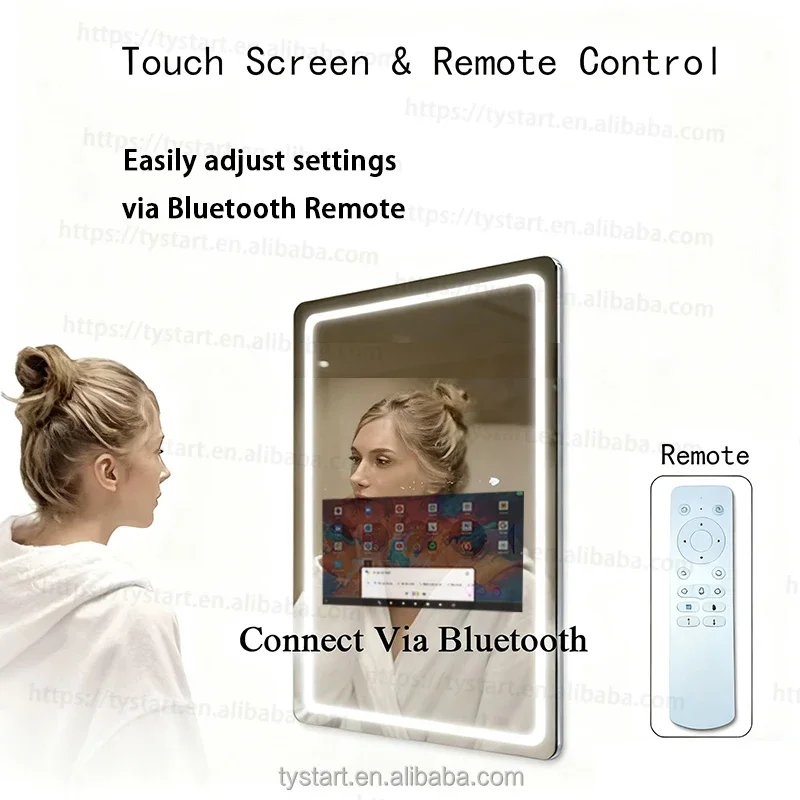 Modern Mirror With Tv Bathroom Wall Mounted Make Up Mirror Bathroom Mirror Smart