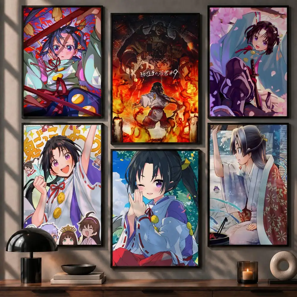 Trending Anime The Elusive Samurai Poster No Glue Residue Self-Adhesive Art Poster Wall Decor for Bedroom Living Room