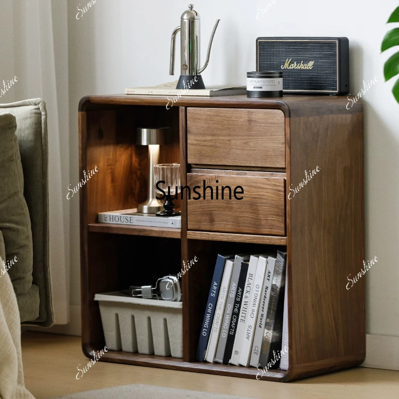 

Minimalist solid wood edge table, living room home sofa sideboard, storage cabinet