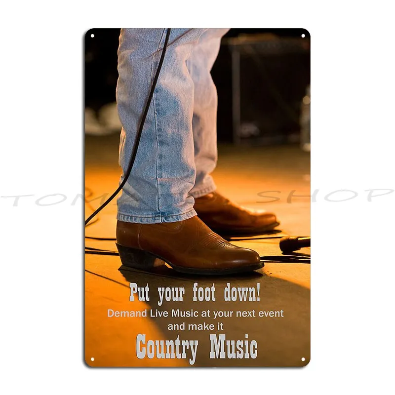 Make A Stand For Country Music Metal Sign Poster Wall Mural Pub Plates Pub Mural Garage Custom Tin Sign Poster