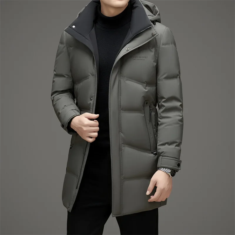 

YEAE Hooded Jackets Removable Down Jacket Men Male Winter Brand Duck Down Padding Down Jacket Men Ultralight Winter Coat Men