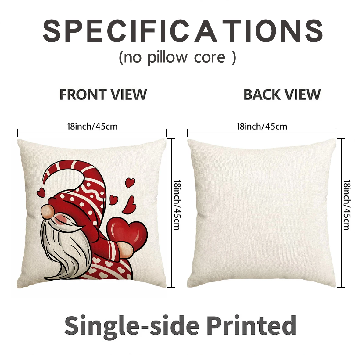 4pcs Valentine's Day Pillow Cover, Valentine's Day Wedding Anniversary Sofa Butterfly Love Envelope Pillow Cover