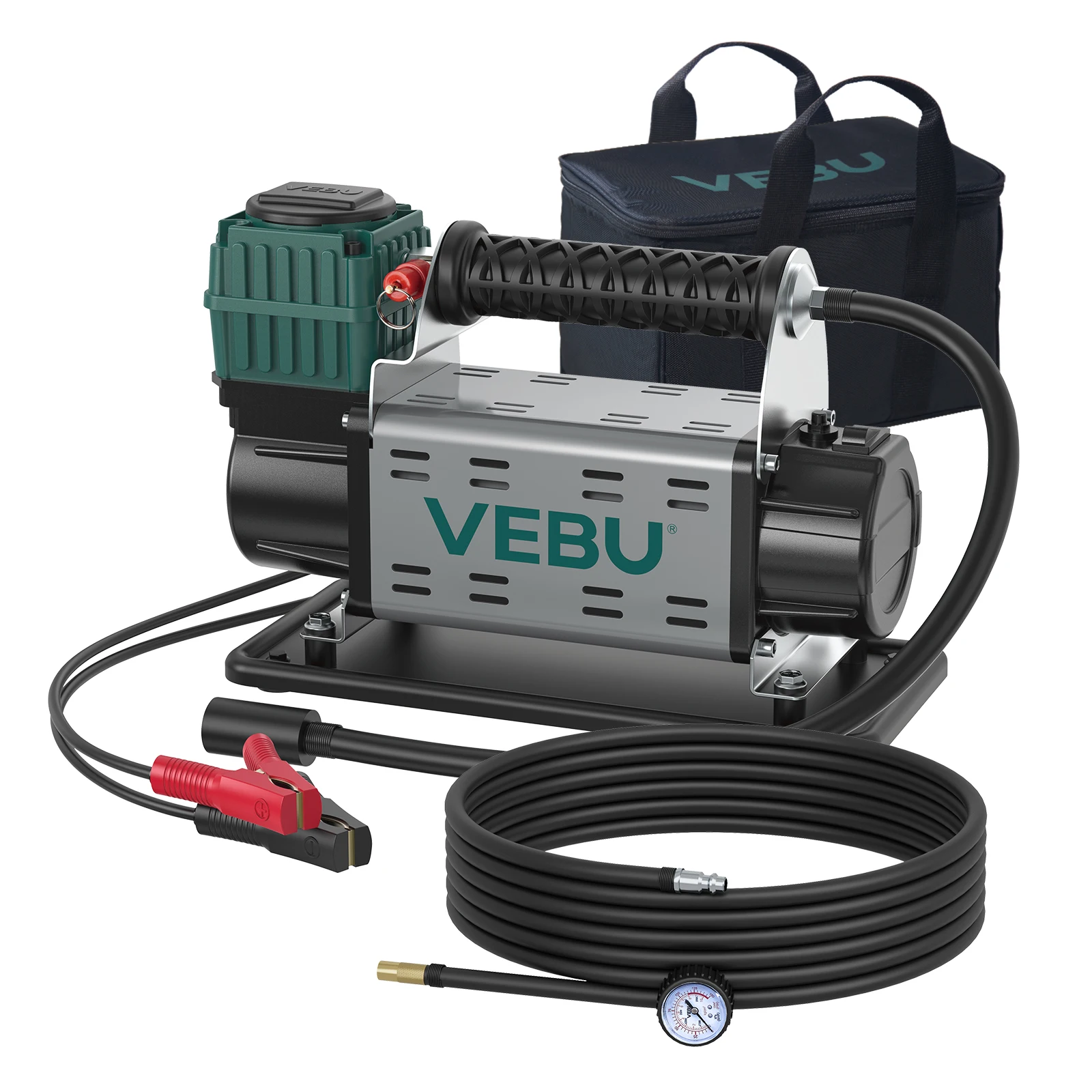 

VEBU 125PSI Air Compressor 12V Tire Inflator Portable 5.65CFM Fast Inflation For Off-road Vehicles