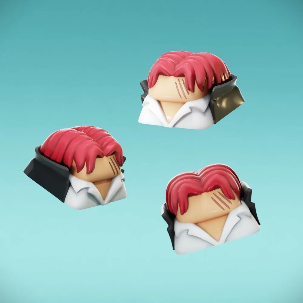 Anime Character Keycaps, Personalized and Creative Mechanical Keyboard Decorations, universal Cross-Shaped Switches, ESC.
