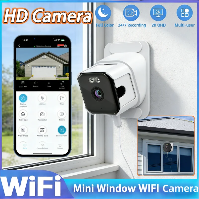 WiFi Camera Safety Monitor Mini 1080P HD Camcorders Indoors Night Version Video Intelligent Camera Security Protection 2026 New