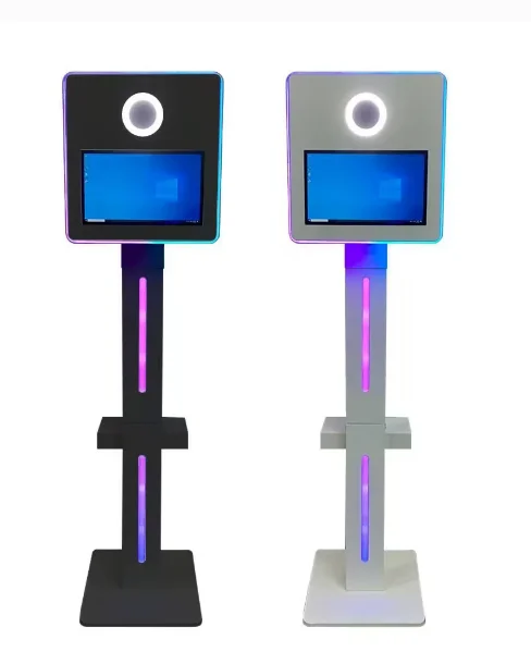 

Premium Camera Photo Booth 15.6 Touch Screen DSLR Photo Booth with Flying Trunk