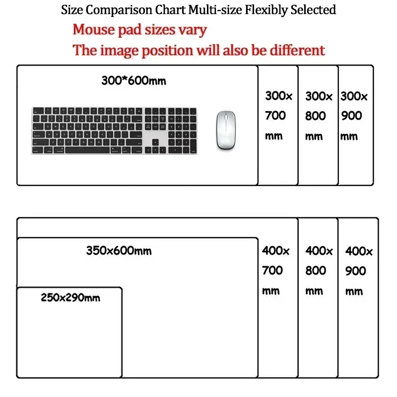 Kawaii Anime Dog Mouse Pad Computer Laptop Cute Cartoon Large Ear Keyboard Mouse Mat Gamers Keyboards Desk Mat Personalized Gift