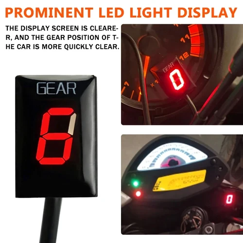 Imagen 2 del producto Para YAMAHA TDM900 TDM 900 TDM XJ 6 XJ6 Stratollner Warrior v-star VStar 950CC accesorios de motocicleta indicador de engranaje pantalla de engranaje