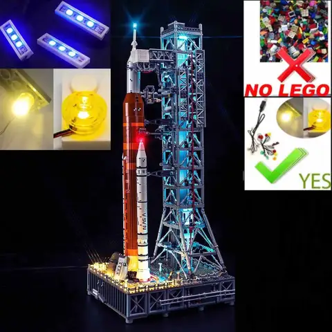 Kit luce USB per set da costruzione Lego NASA Artemis Space Launch System 10341 (NON includere i mattoncini LEGO)