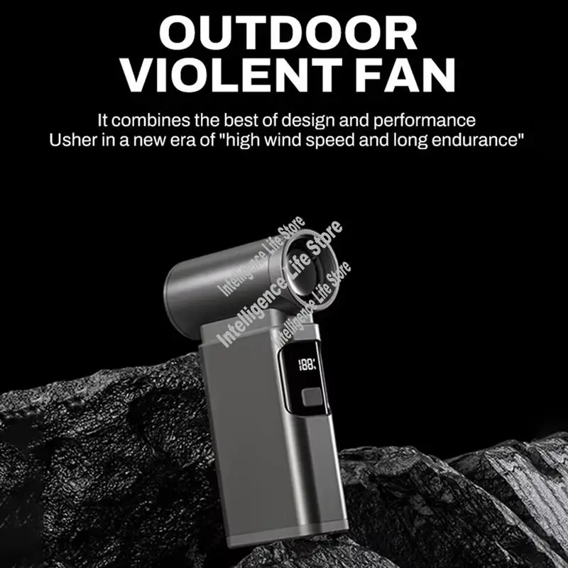 

Высокомощный турбореактивный вентилятор, ручной воздуходувка, 900000 об/мин, алюминиевый бесщеточный двигатель, сильная скорость ветра, 55 м/с, пылесос-ELEC