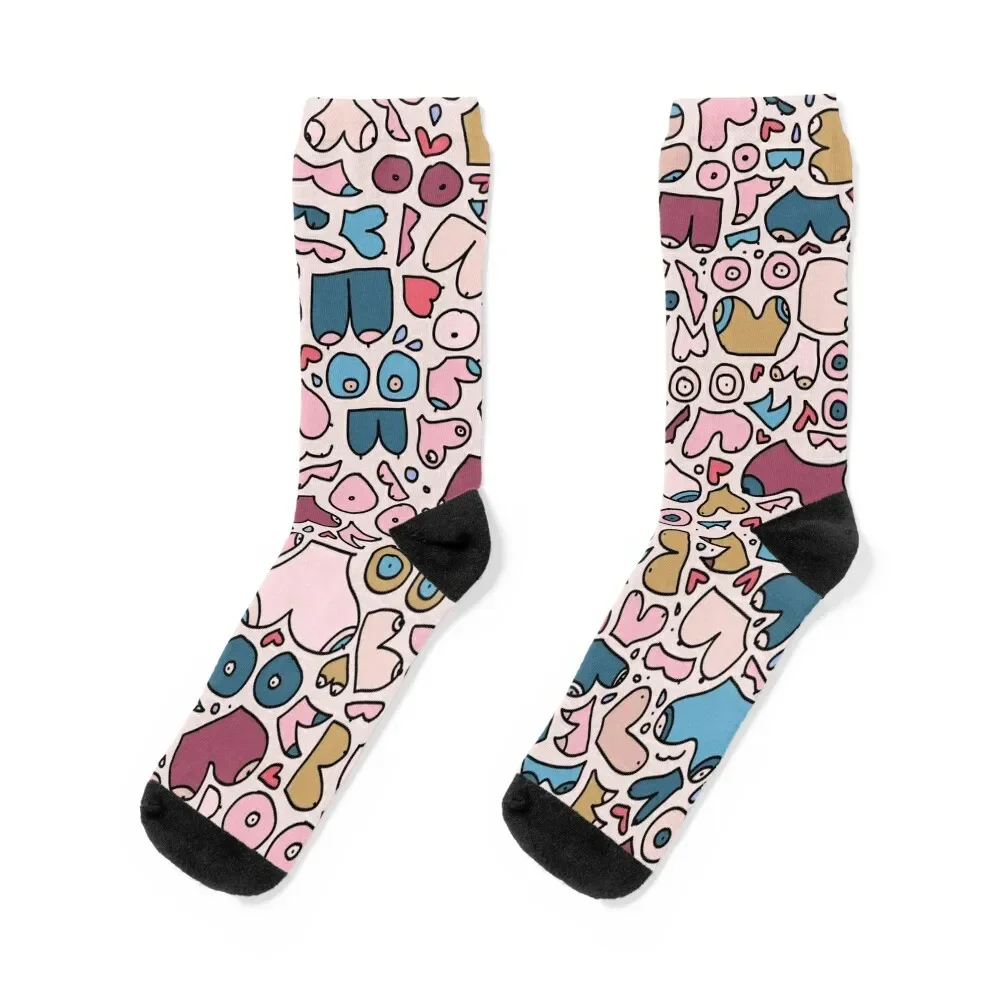 modern tit pattern Socks Sports Crossfit Heating sock set Boy Child Socks Women's
