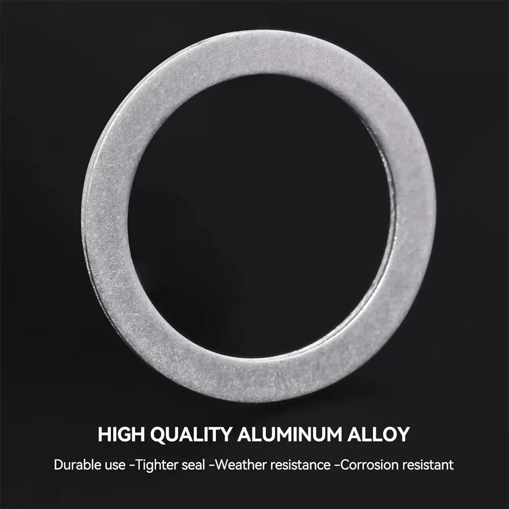 570-teiliges Aluminium-Unterlegscheiben-Set für Ölablassstopfen, Dichtungskombination, Ölablassdichtung M6 M8 M10 M12 M14 M16 M18 M20 – Detail 3