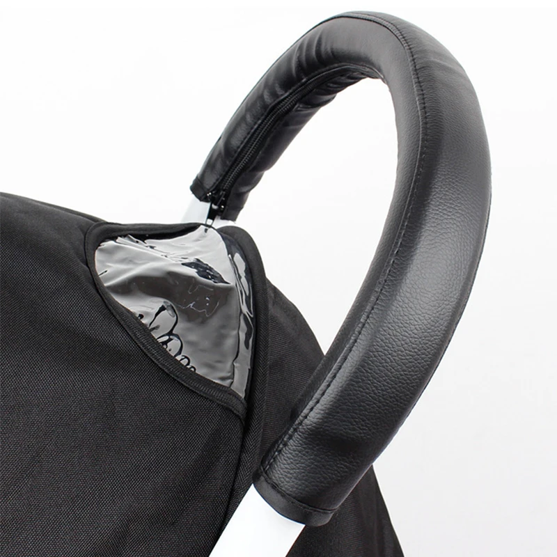 Baby Pram Stroller Accessories Cover for Yoyo Yoya stroller Armrest Handle Pu Leather Protective Case Handle Wheelchairs Tools