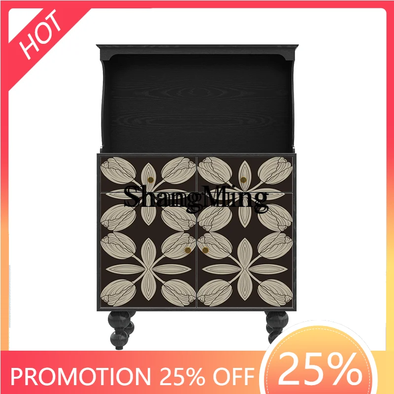 

ZYY exquisite meal side door, living room against the wall corner side cabinet, coffee machine storage, tea storage locker