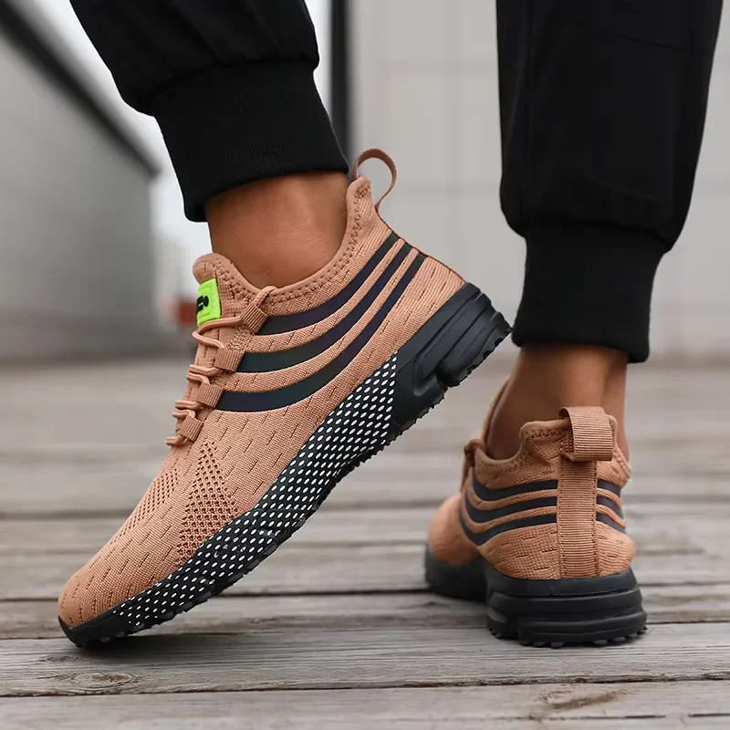 

Men's Hiking Mesh Shoes High-quality Fast Drying Lightweight Flat Shoes Outdoors Running Sports Gym Training Lace Up Sneakers