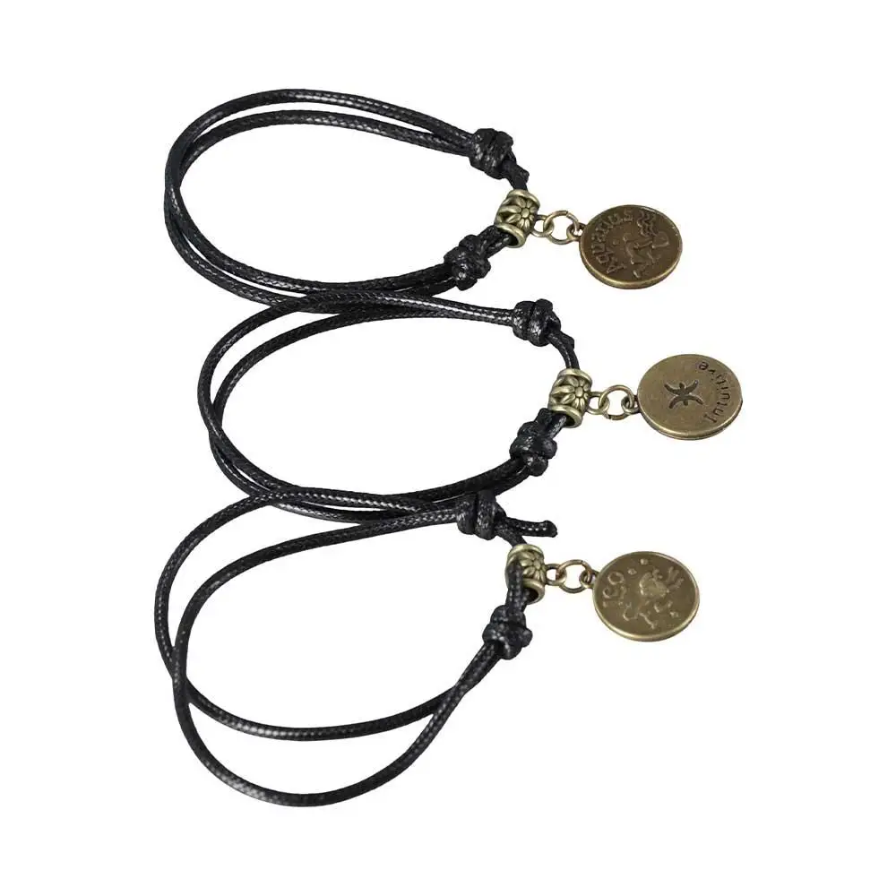Ankle Chain South Black Rope Personality Barefoot Sandal Foot Jewelry 12 Constellations Foot Chain Anklet
