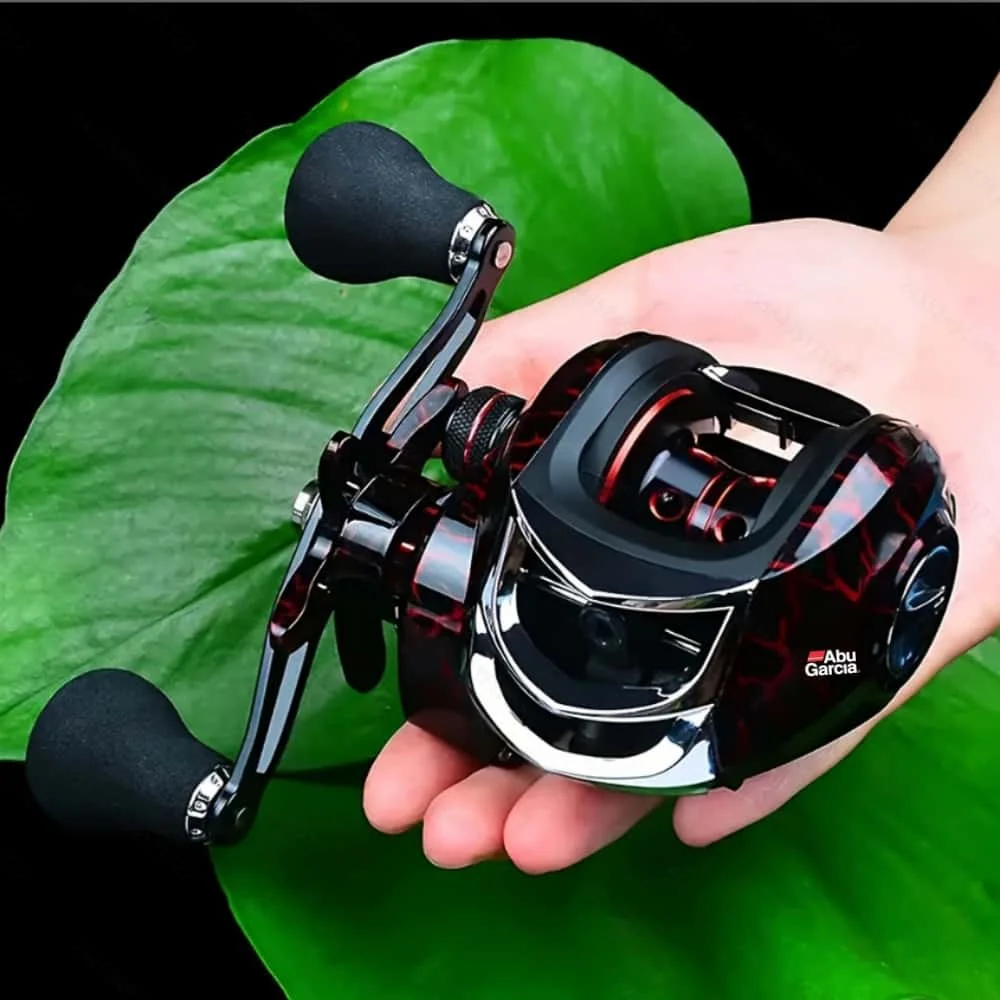 Neue Abu Garcia Low-Profile-Baitcaster-Rolle 18+1BB 7.2:1 Magnetische Bremse EVA-Griff Süßwasser-Meerwasser-Angelrolle – Detail 1