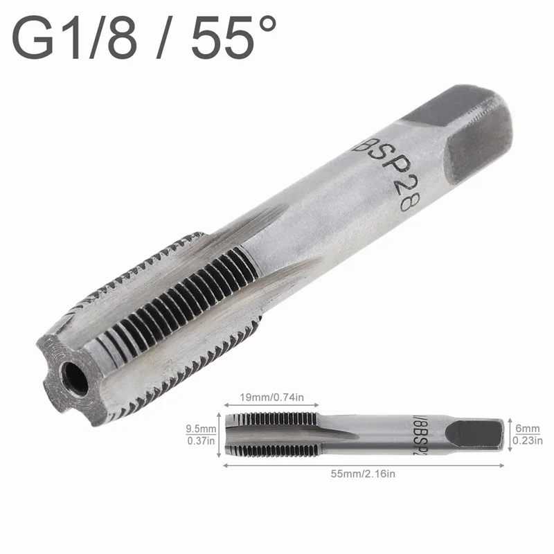 1 Pc Pijp Tap 1/8 1/4 3/8 1/2 3/4 Metalen Schroefdraad Tap Draadsnijgereedschap Set Van Kranen Metric Plug Tap Hand Tool Boor Set,G3/8