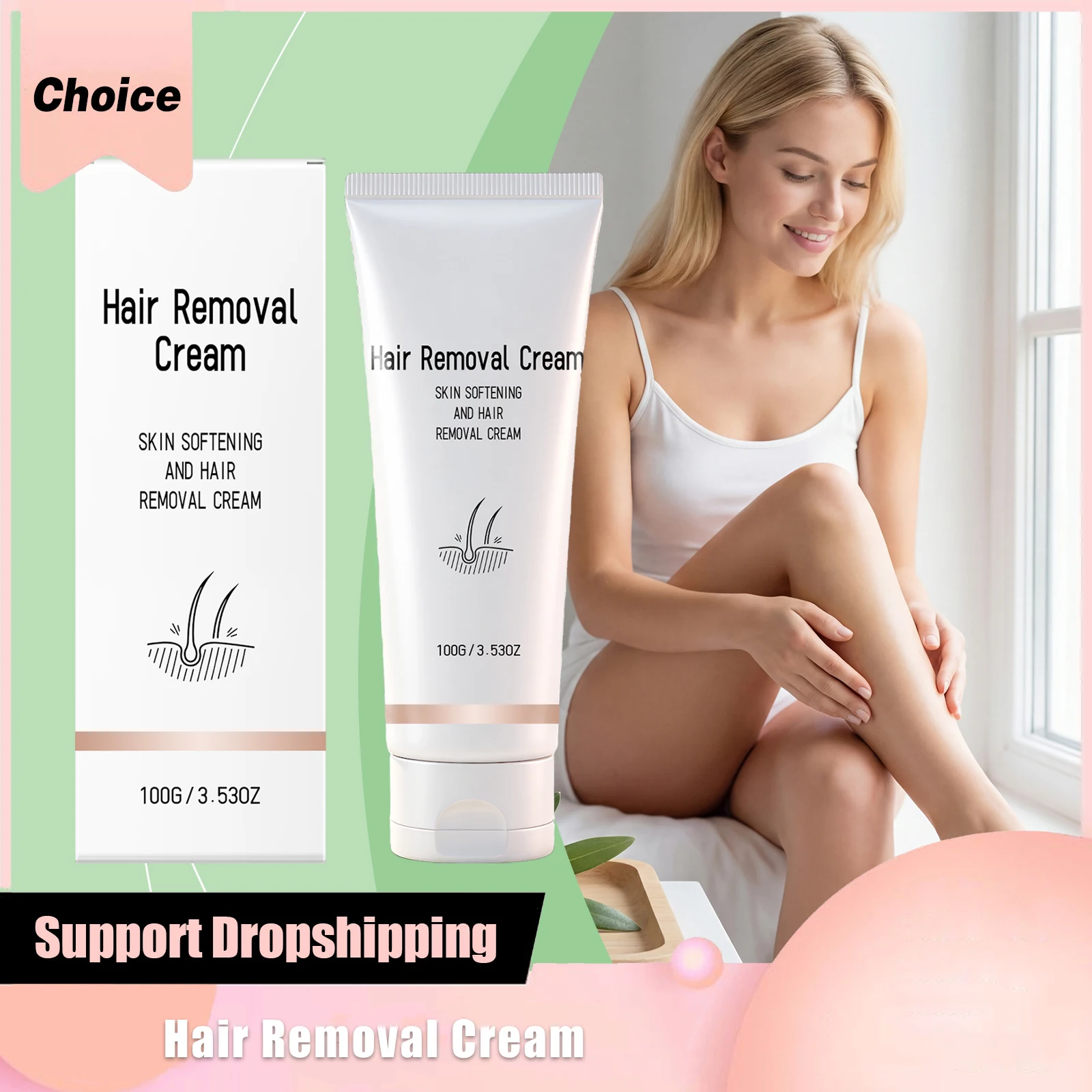 

Hair Removal Cream Skin Softening Mild No Stimulating Fast Hairs Remove Moisturizing Nourishing Barrier Repair Smooth Depilatory