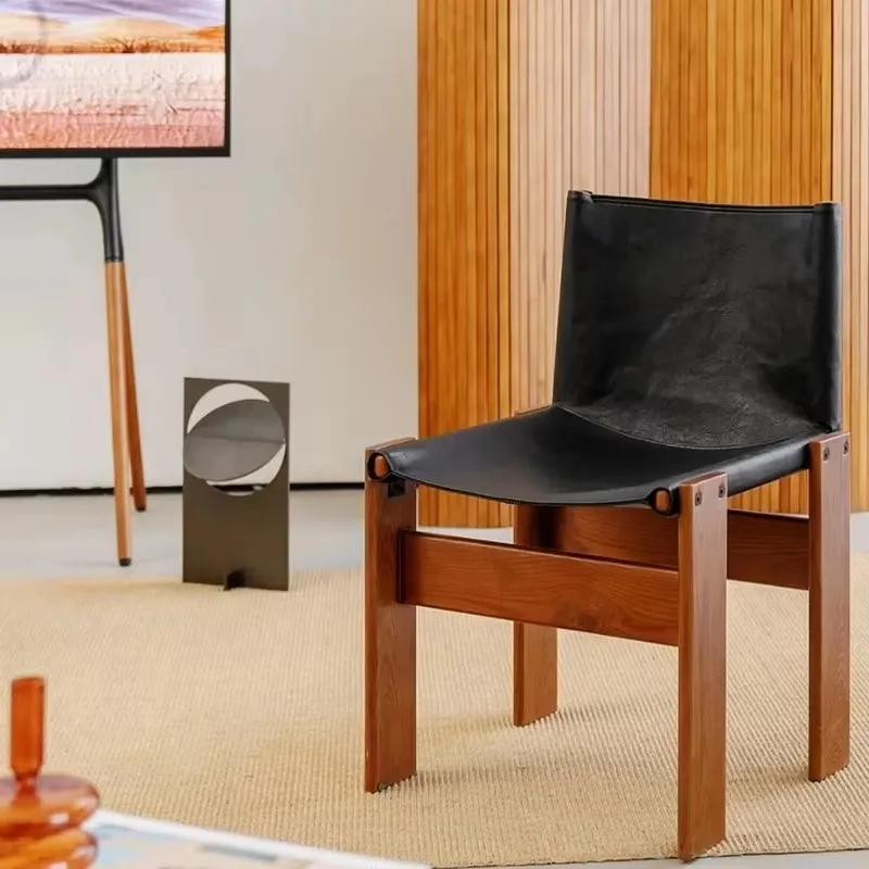 Silla de comedor cómoda nórdica, silla de comedor ergonómica moderna de lujo para jardín, Chaises de madera a la moda, muebles de cocina Salle À Manger