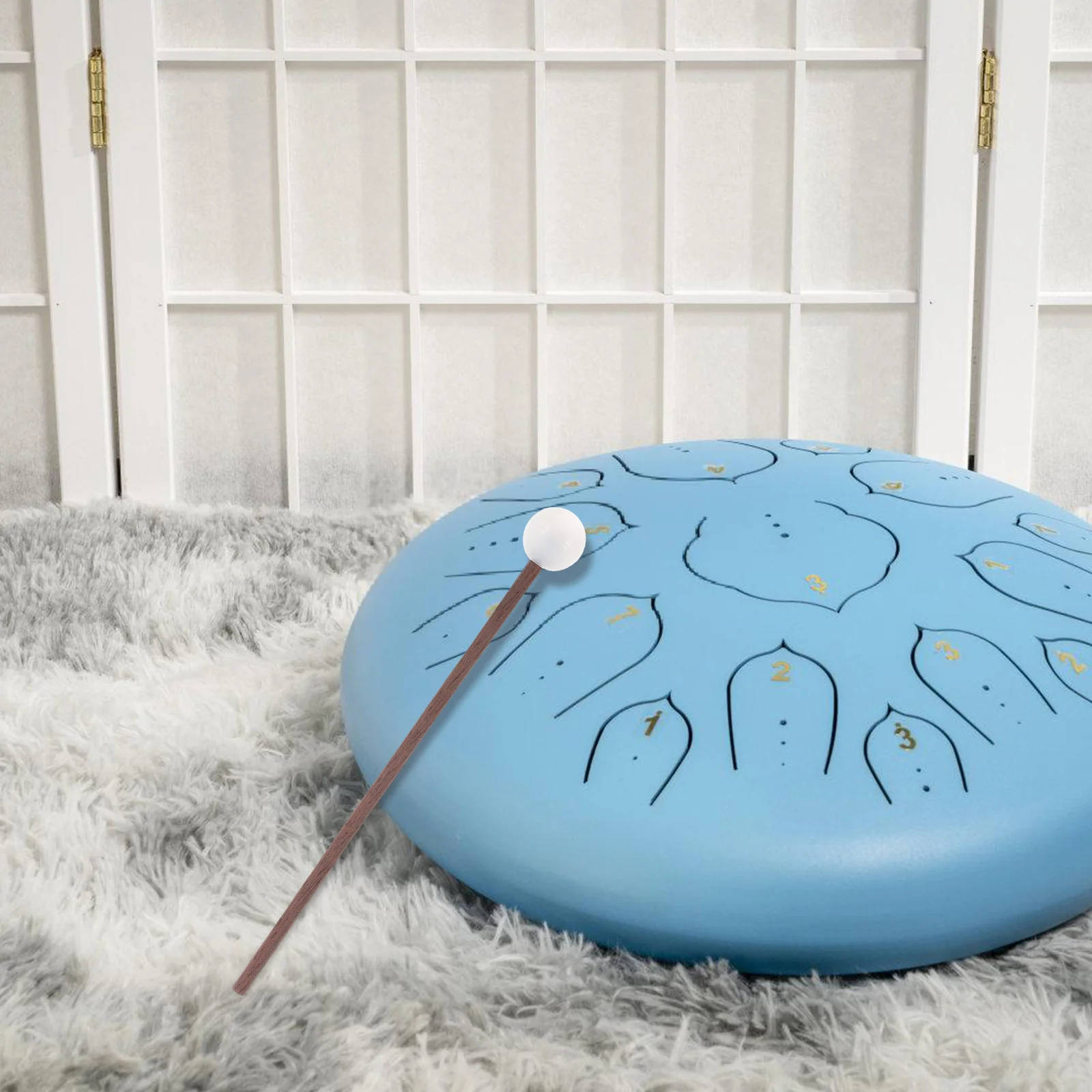 

2 Pairs Drumsticks Ethereal Accessories Small Mallet Steel Tongue Mallets Percussion