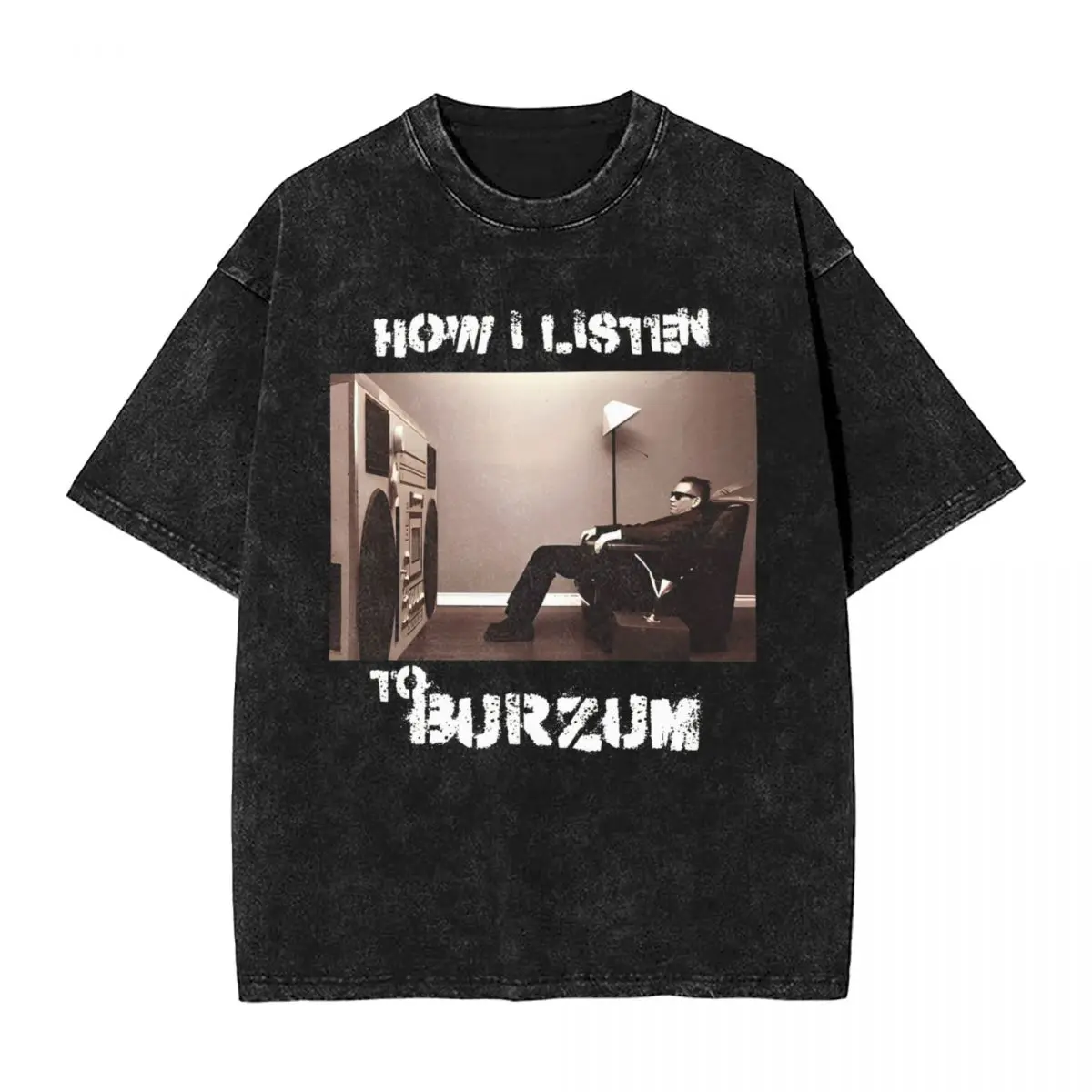 Burzum Heavy Mental Band Printed T-Shirt Summer Vintage T Shirts 2024 Cotton Harajuku Tshirt For Man Short-Sleeved Clothing