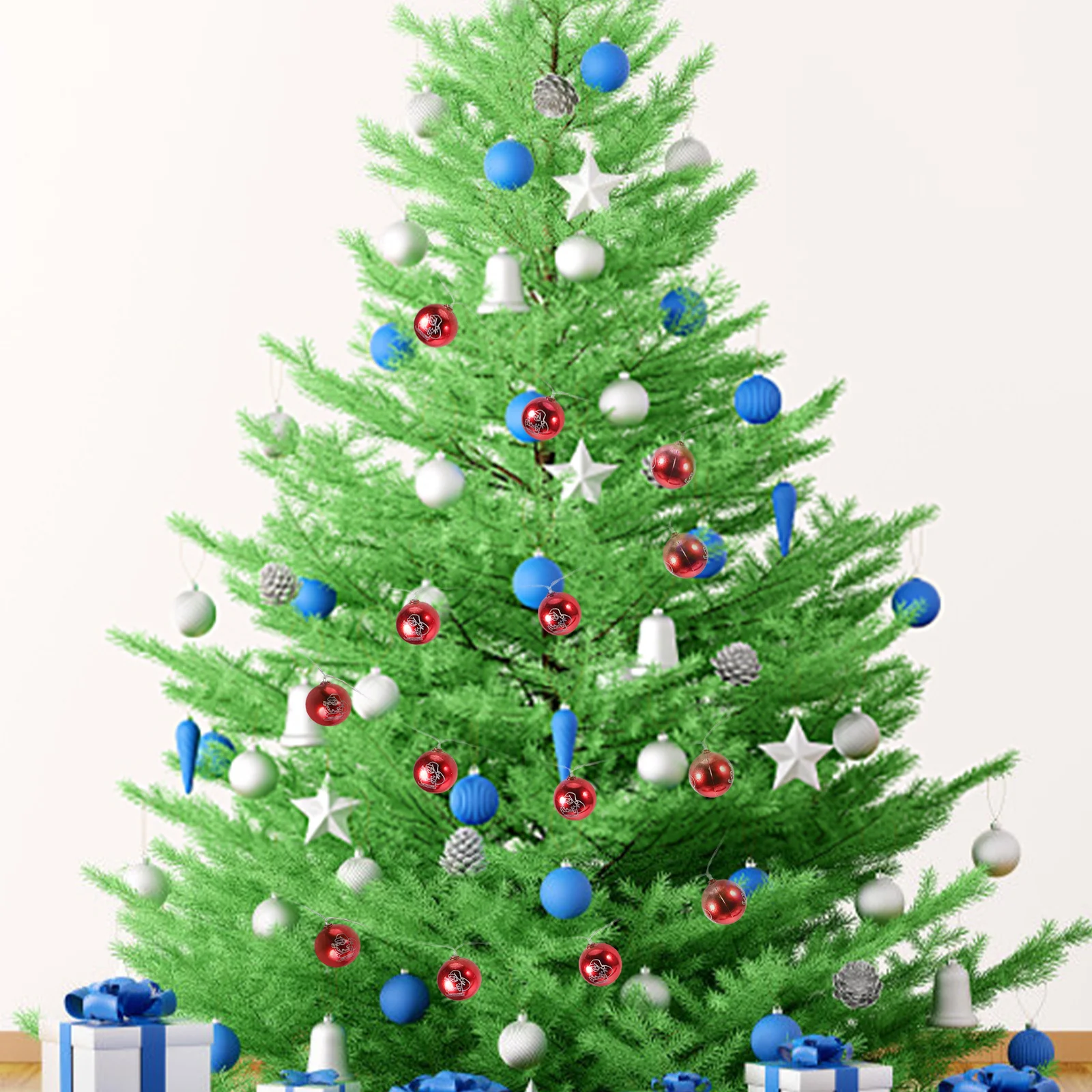 1.5 متر LED بالطاقة غلوب سلسلة أضواء 10 أضواء كروية LED ملونة لجميع القديسين عيد الميلاد الزفاف حديقة الديكور #3