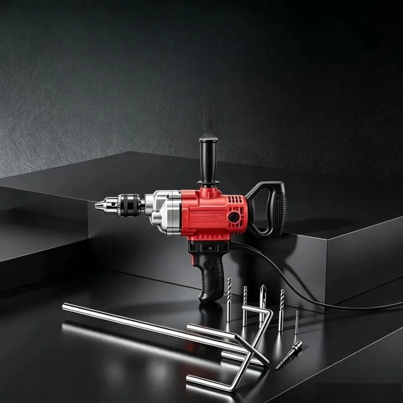 High Power Electric Drill Mixer for Putty Powder Paint Cement Plaster Stirrer Agitator Beater Tool