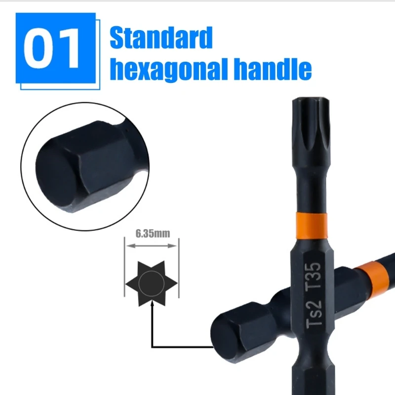 10個のTハンドルセット工業用グレードのスチール製ドライバーツール、正確な組み立て作業用