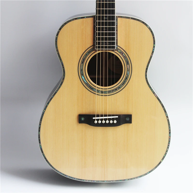 OM style 40 inch acoustic guitar, handmade solid wood guitar,