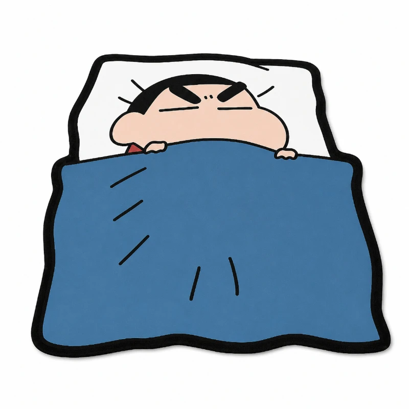 Cute Crayon Shinchan Mouse Pad, Rubber Non-Slip Base, Soft Fabric Surface, Anime Desk Mat for Office/Home/Computer view 6