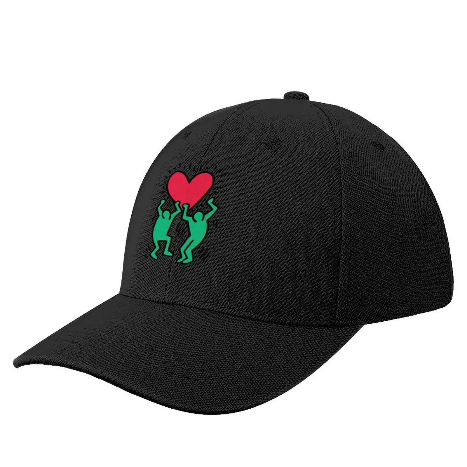 Haring heart Baseball Cap Wild Ball Hat Golf Hat Hats Woman Men's