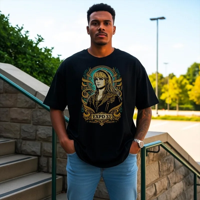 0427 Clair Obscur Expedition 33 Gift for gamer 100% cotton printed tee Short Sleeve Graphic T-Shirt All size tops S-6XL