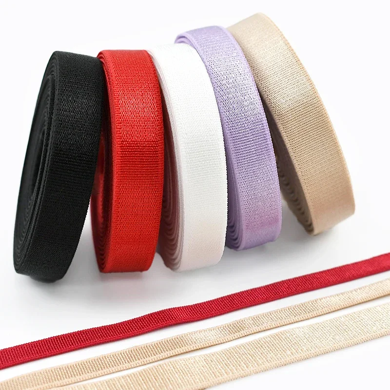 

5/10M 6mm-25mm Bra Extension Elastic Band Soft Skin Rubber Bands for Slingback DIY Apparel Sewing Hair Bandage Tape Supplies