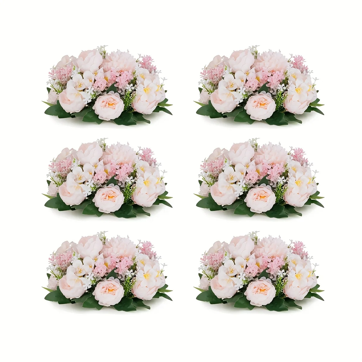 

6pcs Flower Balls for Centerpieces Wedding Rose Artificial Centerpieces Flower, Small Rose Balls for Centerpieces, Pink