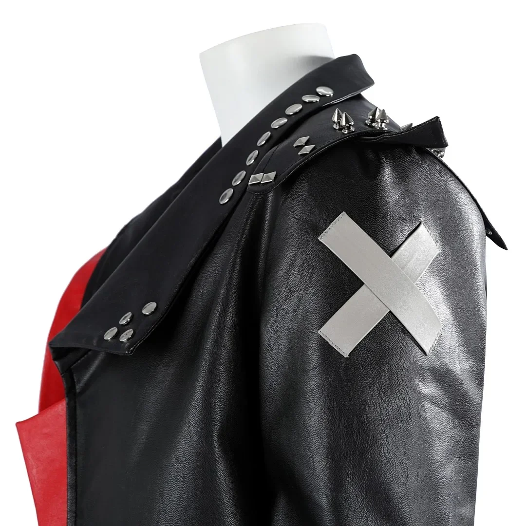 

Arcane：League of Legends Vi Cosplay Costume Vi Coat Black Leather Jacket Outfit Woman Anime Costumes Custom Size