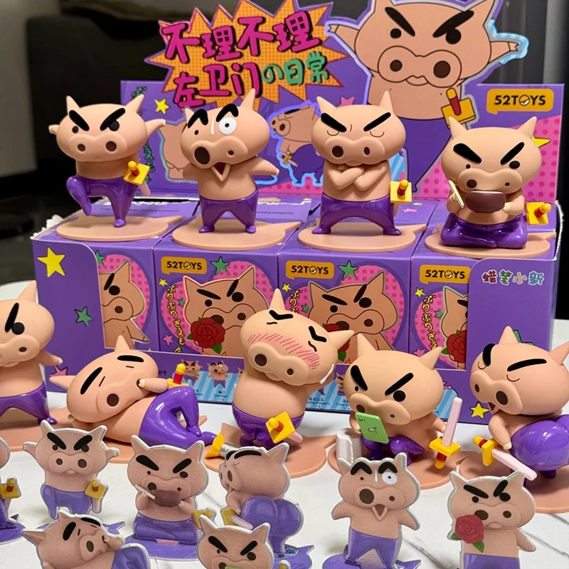 

52TOYS карандаш Shin-chan Ignoring Zeng Weimen's Daily глухая коробка модные коллекционные игрушки украшения для домашнего рабочего стола фигурки аниме