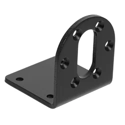 Gear Reduction Motor Holder 37mm DC Gear Motors Mounting Bracket (Black)