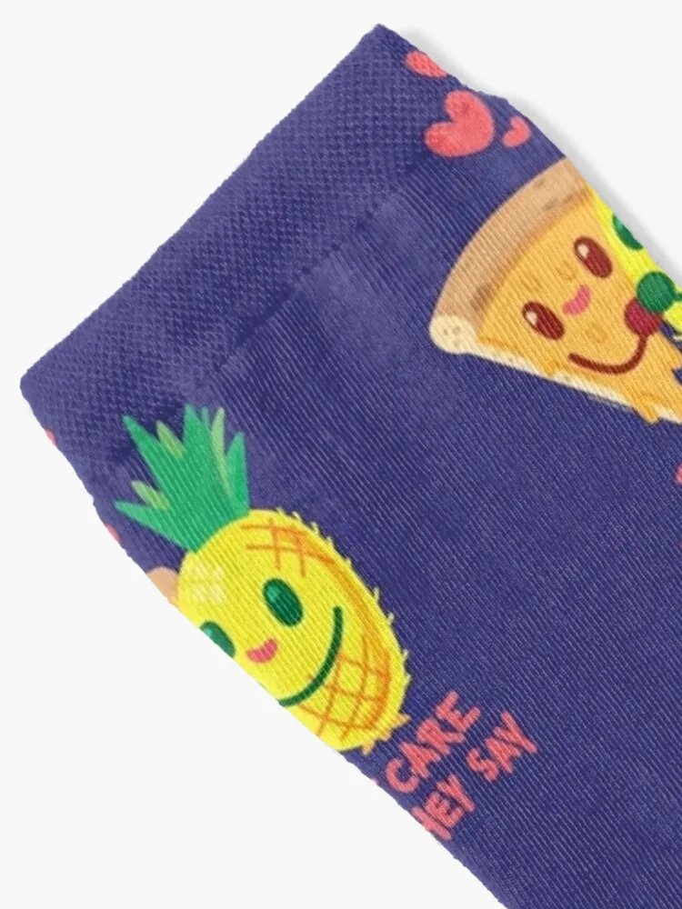 Don't Care What They Say (Pineapple Pizza) Socks Sports Socks